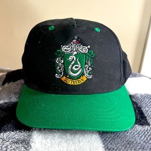 Harry Potter Slytherin Embroidered House Crest Animal Adjustable Snapback Hat